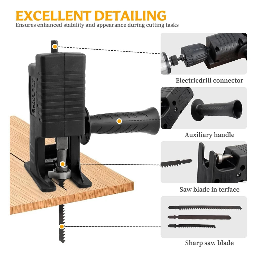 Handheld Electric Drill to Electric Saw Household Reciprocating Saw Small-scale Carpenter's Handheld Electric Tool Accessory Set