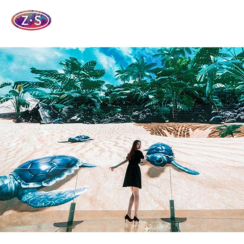 3D HD Immersive Viewing LED Display Screen Hanging Glass Hologram Cinema