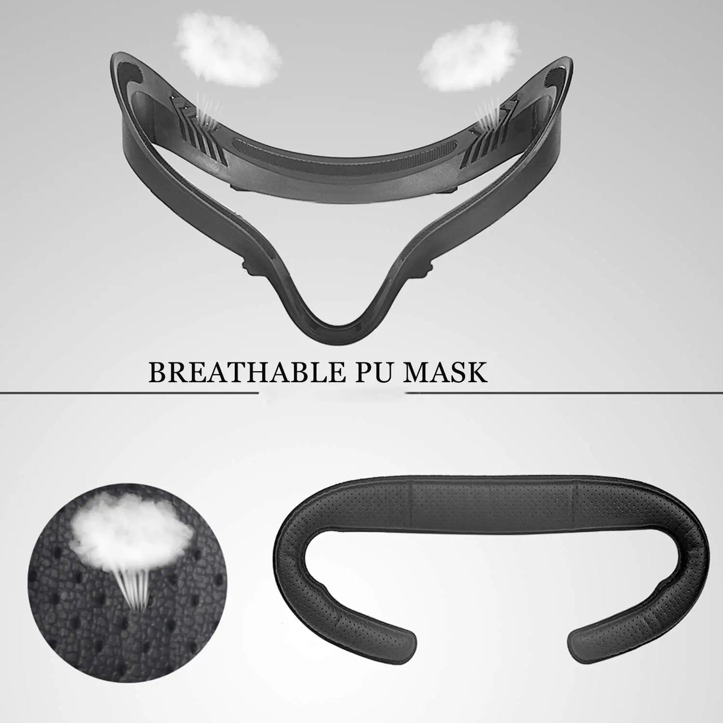 VR Replacement Eye Mask PU Leather Foam Face Cover Facial Interface Stand Eyes Lens Pad For Meta Oculus Quest 2 Accessories