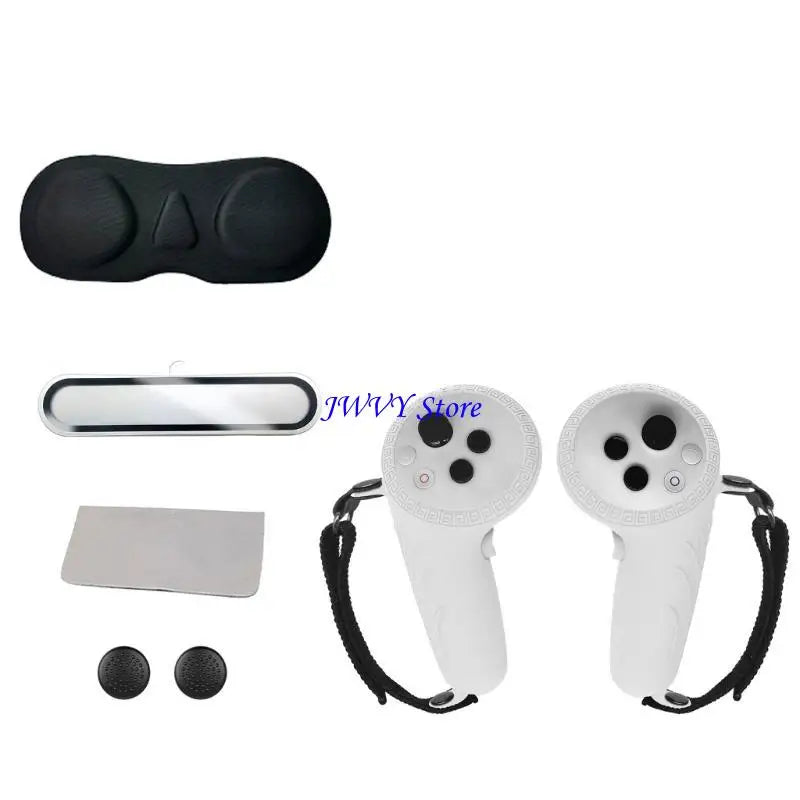 573A Virtual Reality Controller Protective Silicone Sleeve and Clear Lens Film