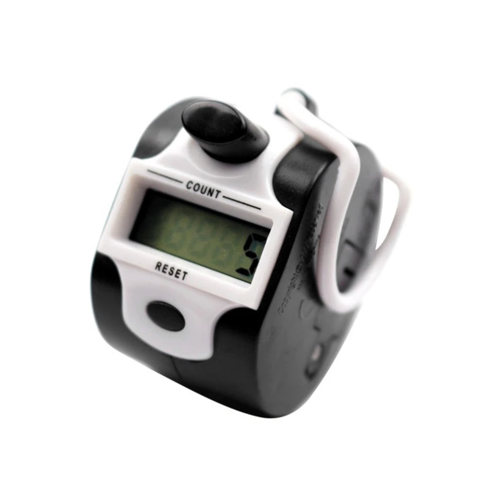 Handheld LED electronic counter 5-digit handheld LCD display electronic motion counting tool