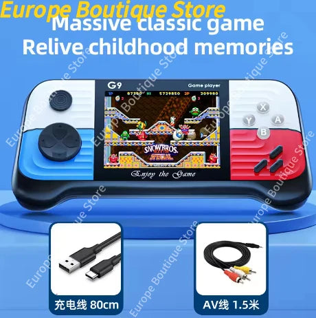 G9 Game Console 3 Inch Screen Handheld Game Device Portable Games Support 2 Players Video Gaming Machine for Kids
