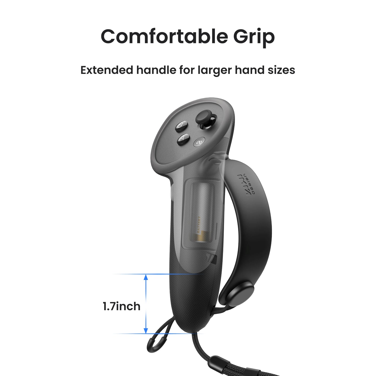 KIWI design G4 Max Extended Controller Grips Compatible with Quest 3/3S
