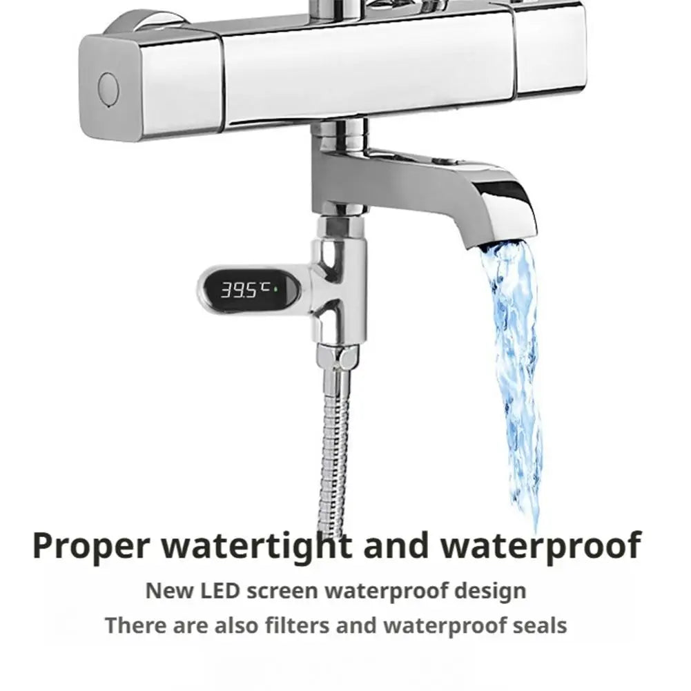 Hot Tub Water Temperature Monitor Electricity LED Display Home Shower Faucets Water Thermometer Bathing Temperature Meter