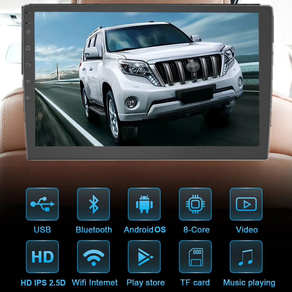 10 Inch Android Car Monitor Screen For Car TV Automotive Multimedia Touch Screen Android TV Monitor In The Car Headrest Monitor
