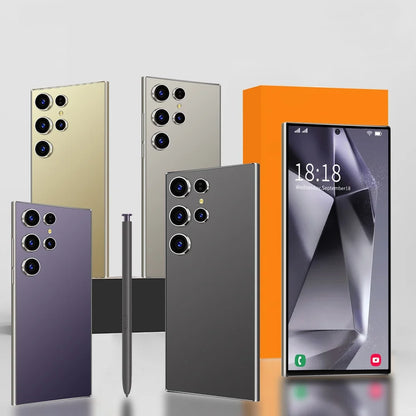 Best Selling S-Pen Android Phone 6+128G  S24 Ultra Smartphone 7.3inch Telephone Fast Charging Unlock 4G WIFI S23 S24