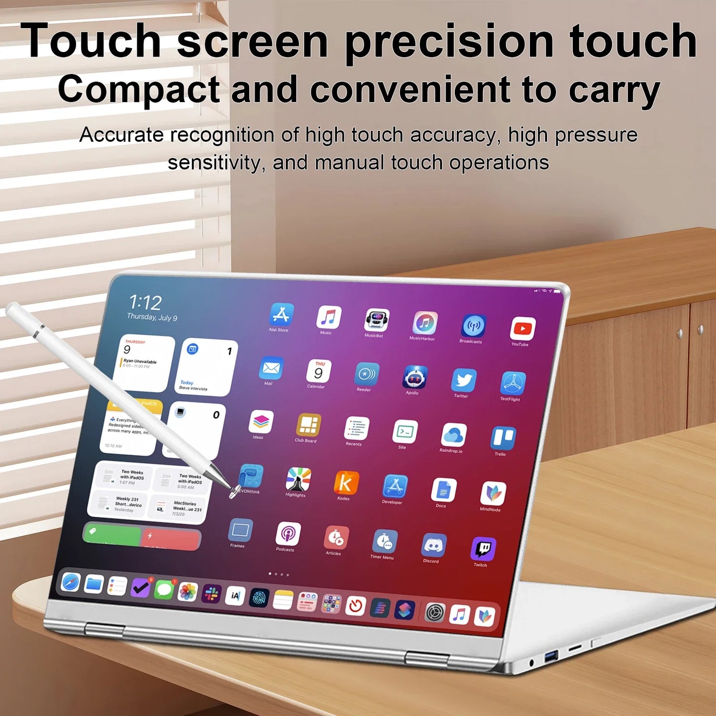 Brand New 11.6inch Touch Screen Laptop with Win 10/Win 11 Intel Processor for Office Home School