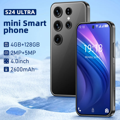 Wholesale New Mini S24 3G/4G/5G Smartphone 4-Inch Display Quad Core 4GB + 128GB Dual SIM