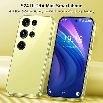 Wholesale New Mini S24 3G/4G/5G Smartphone 4-Inch Display Quad Core 4GB + 128GB Dual SIM