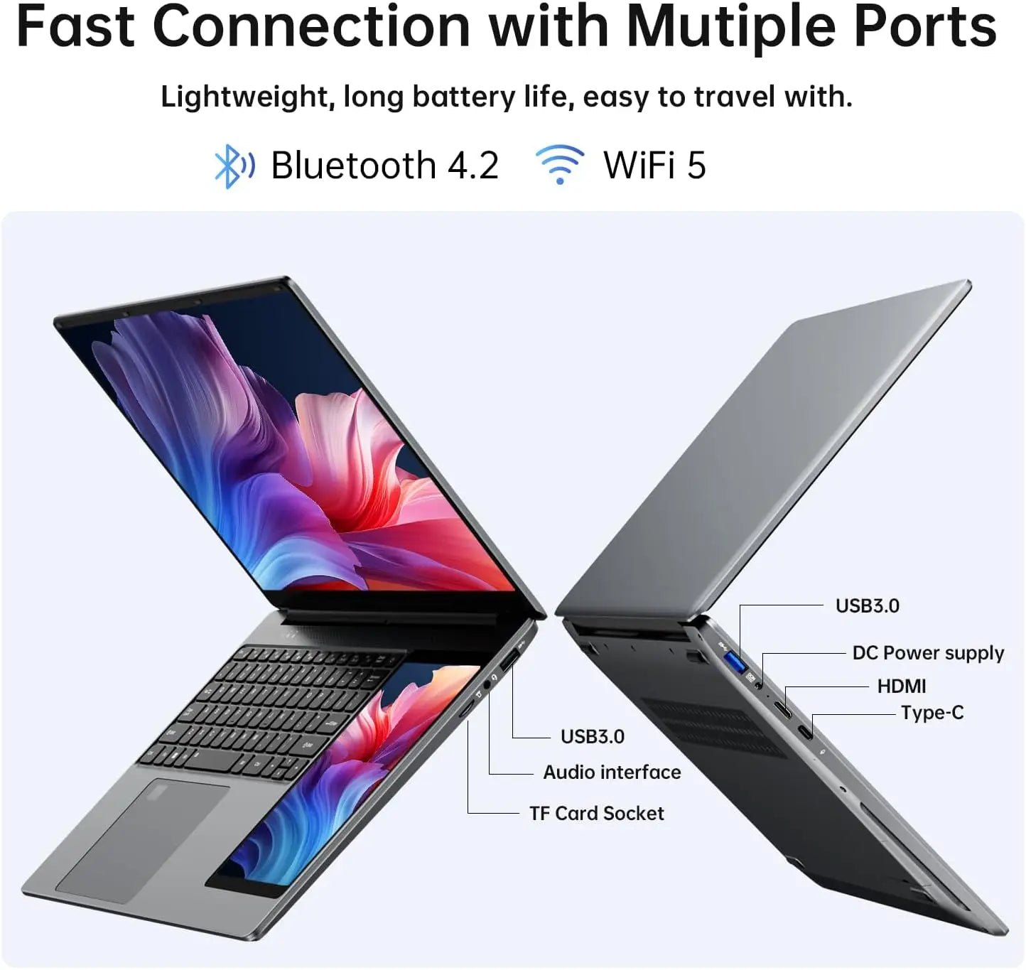Factory Dual Screen Laptop 15.6"LCD Screen+7"Touch Screen N100 512GB Student Laptop Business Portable PC Backlight Win11 Pro