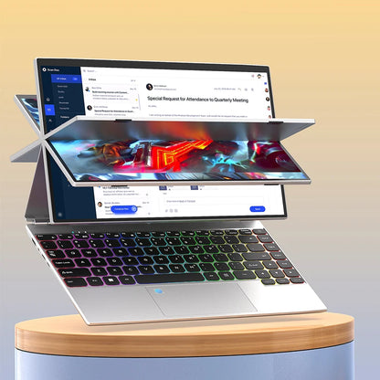 Touch Screen Laptop 14 Inch Yoga 360 Degree Rotating Business Computer Intel N95 DDR4 8G 16G 32GRAM+128G 256G 512G 1TB 2TB SSD