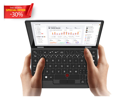 Factory Price Global Version NEW 7 Inch Mini Pocket Laptop 32G+2TB Touch Screen Intel Graphics Rich Interfaces English Keyboard