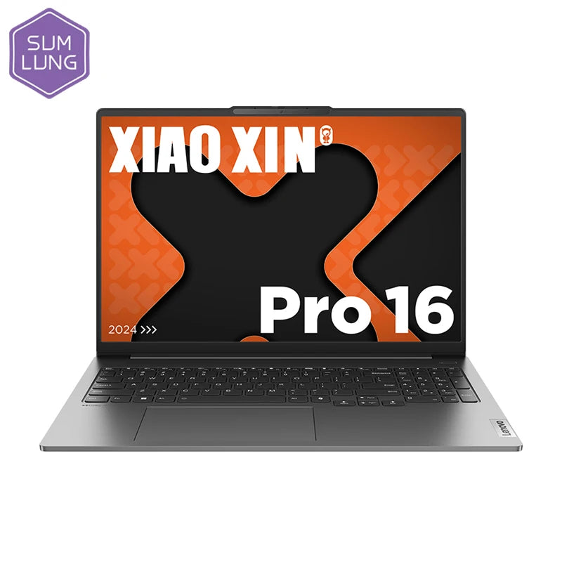 Global ROM Lenovo Xiaoxin Pro 16 Laptop 2024 AMD R7 8845H 32G 1T SSD Radeon 780M 16'' 2.5K 120Hz Screen Notebook 84Wh Wifi 6