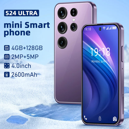 Wholesale New Mini S24 3G/4G/5G Smartphone 4-Inch Display Quad Core 4GB + 128GB Dual SIM