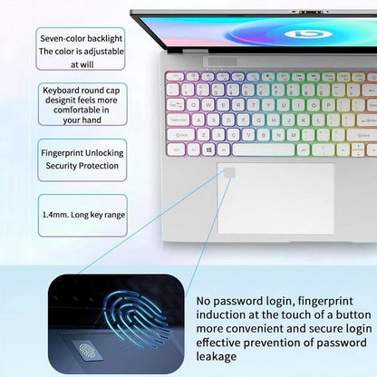 New Business Laptop Nuevo 15.6"+7" Dual Touch Screen 180 Degree Opening Win 11 Intel N95 Backlight Keyboard Double Screen Laptop