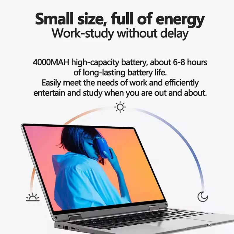 Brand New 11.6inch Touch Screen Laptop with Win 10/Win 11 Intel Processor for Office Home School