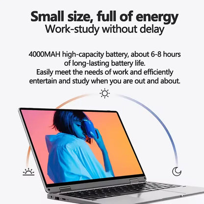 Brand New 11.6inch Touch Screen Laptop with Win 10/Win 11 Intel Processor for Office Home School