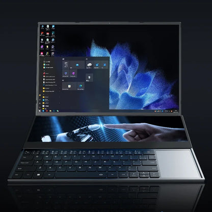 2025 Intel Core I7 9750H Dual Screen Laptop 16 Inch (14 Inch Touch Screen) Gaming Laptop Notebook Computer DDR4 Windows 10 11