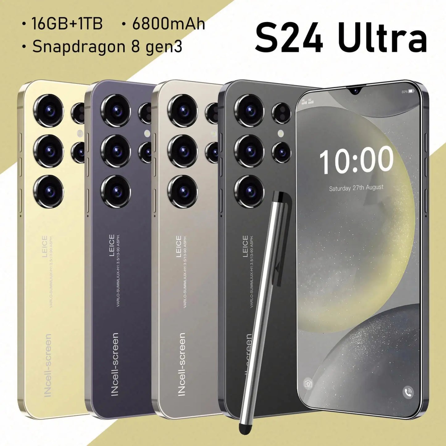 Tecni Pova 5 Pro Mobile Techno Cell Ultras SmartUltras Unlocked S24