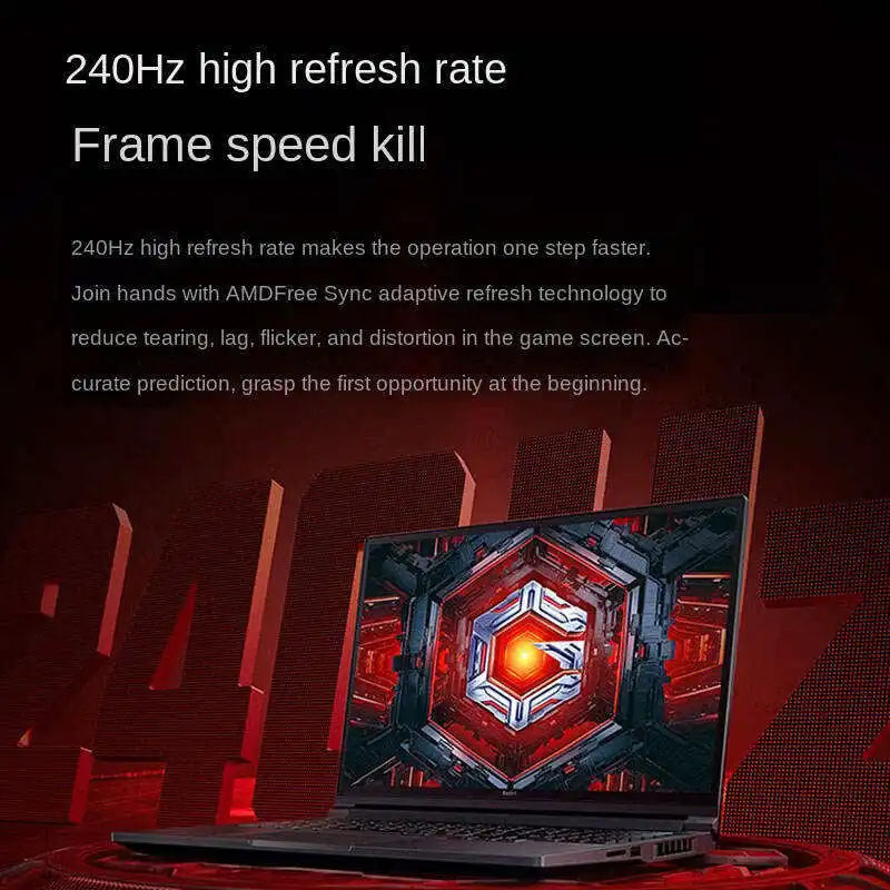 R 2022 Newest Xiaomi Redmi G Gaming Laptop 16 Inch 2.5K 165Hz 3ms LCD Screen I7-12650H 16GB 512GB RTX3050 Gaming Notebook