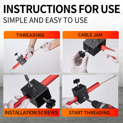 drill modification Electrician's wire threading Wiring Tools Electrician wire puller wire guide Labor-saving auxiliary tools