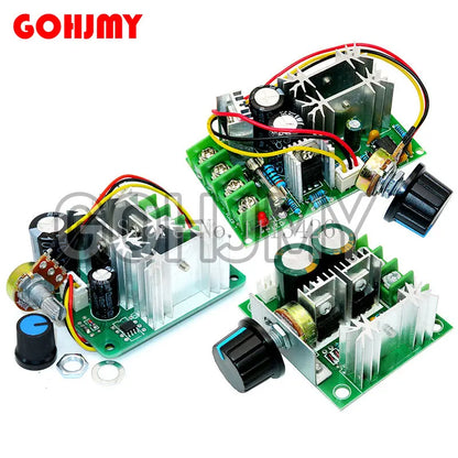 DC motor speed regulator 12V 24V 36V 48V 6-90V High power drive module PWM Motor speed controller 10A/15A/20A current regulator
