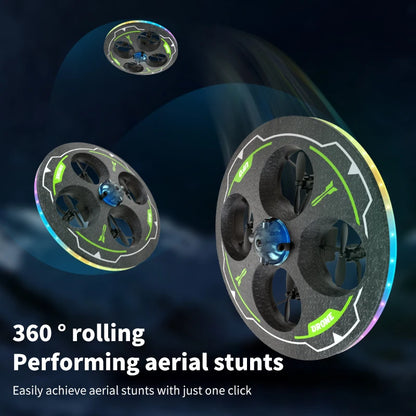 Drone with Camera Foam UAV Ufo Intelligent Obstacle Avoidance Aerial Aircraft Mini RC Helicopter Dron Toys for Kids Christmas