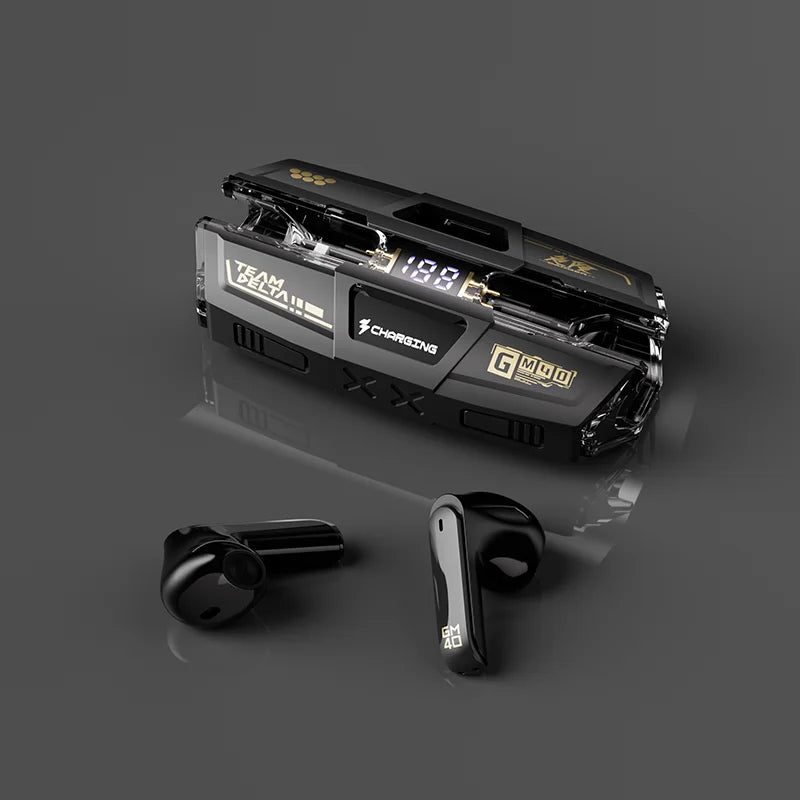 TWS Wireless Headset Bluetooth 5.4 GM40 Gaming Headset Stereo Audio Headset HiFi Dual Mode Headset for Gaming Music