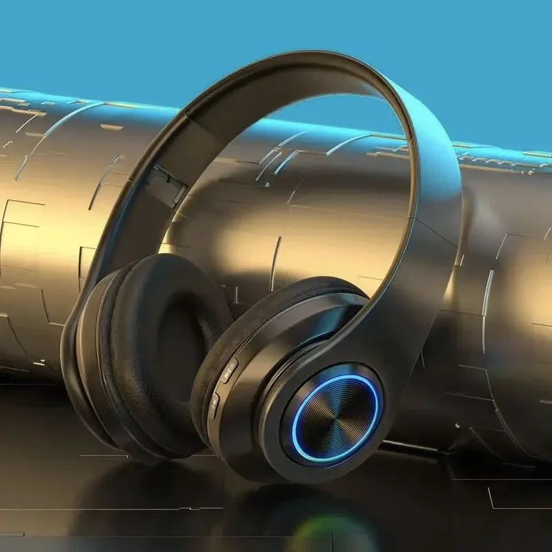 Headsets Gamer Headphones Blutooth Surround Sound Stereo Wireless Earphone USB With MicroPhone Colourful Light PC Laptop Headset