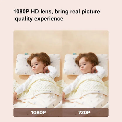Intelligent baby monitor, high-definition camera, night vision function and two-way communication - modern parenting monitor