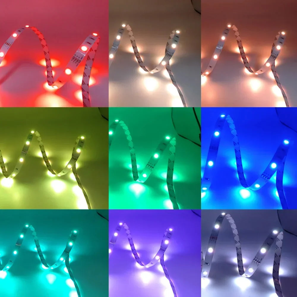 Led Lights For Bedroom Bluetooth Wifi App Remote Control Rgb Led Light Strip 5050 Rgb Usb 5V Led Tape Tv Backlight Room Lighting