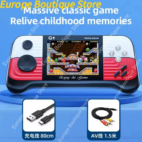 G9 Game Console 3 Inch Screen Handheld Game Device Portable Games Support 2 Players Video Gaming Machine for Kids