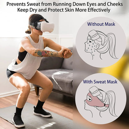 For Oculus Quest 2 Accessories VR Mask Cover Breathable Sweat Band Virtual Reality Headset for Meta Quest 3S /3 Pico 4 VR