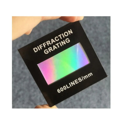 50x50mm Holographic Reflection Diffraction Grating Sheets Reflective Spectroscopic Teaching Demonstration 50-600 Lines Optional