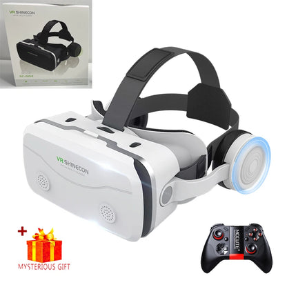 3D Viar Phone Virtual Reality VR Glasses Helmet Headset Smart Devices Lenses Goggles For Smartphones Cell Headphone Mobile Games