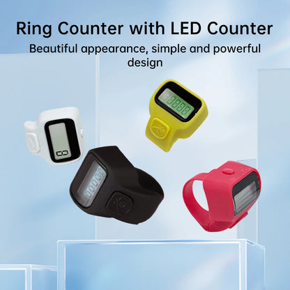 Digital LED Counter Electronic Finger Clicker Electronic Counting Convenient Tool People Flow Counter Easy To Use Counter
