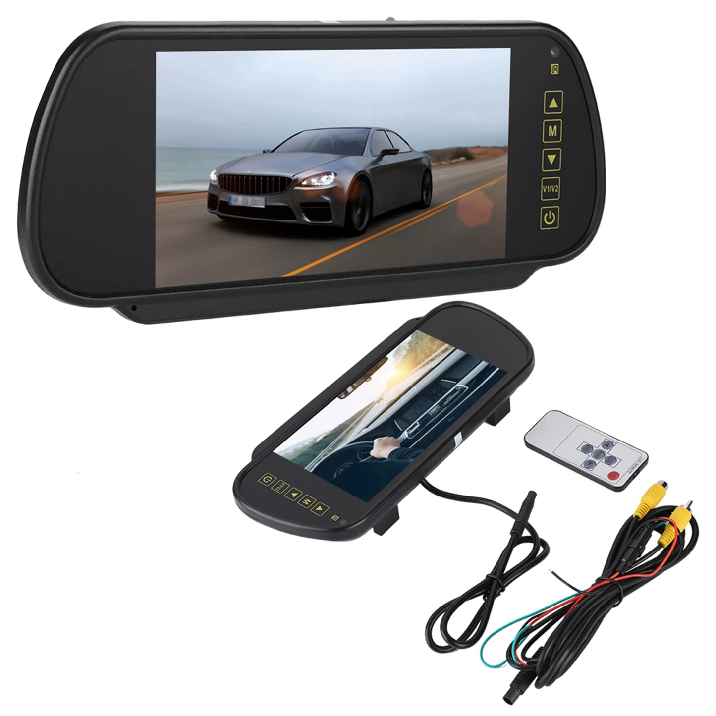 7inches Backup Monitor Rear View Monitor Rear View Mirror Monitor 7inches LCD Display Backup Camera Monitor for Rear View Camera