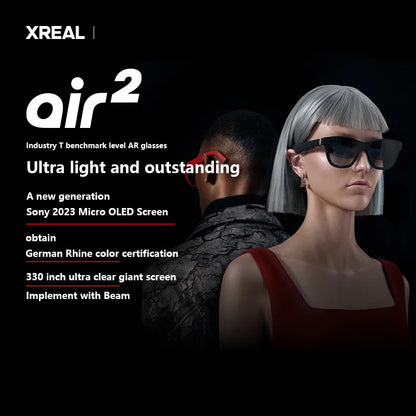 Xreal Air 2 Nreal AR Smart Glasses Micro-OLED Virtual Theater Augmented Reality Glasses Watch Stream And Game on PC/Android/iOS