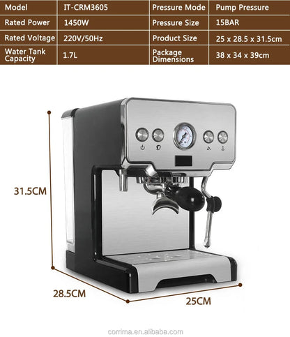 Household  Espresso Coffee Maker CRM3605 Small Cafe