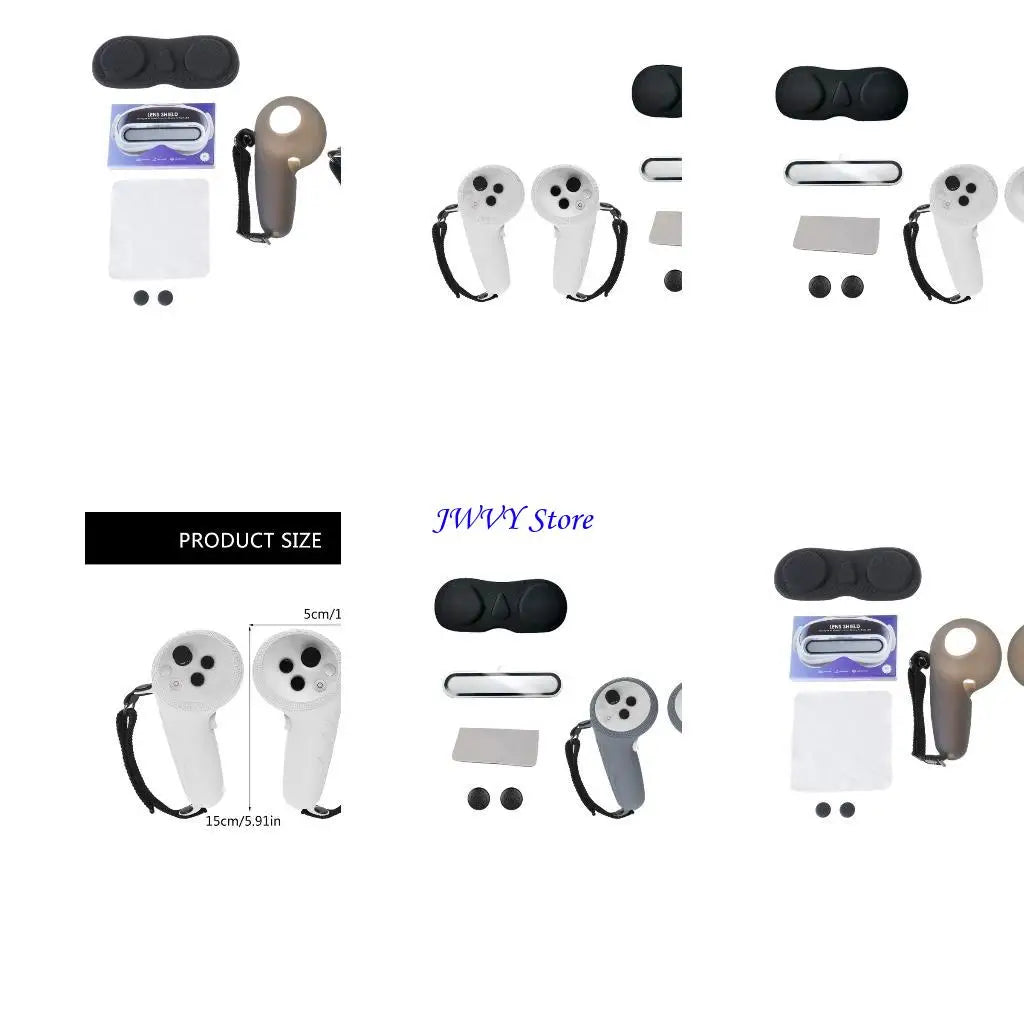 573A Virtual Reality Controller Protective Silicone Sleeve and Clear Lens Film
