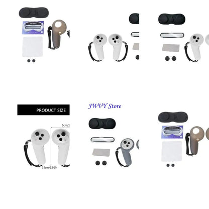 573A Virtual Reality Controller Protective Silicone Sleeve and Clear Lens Film