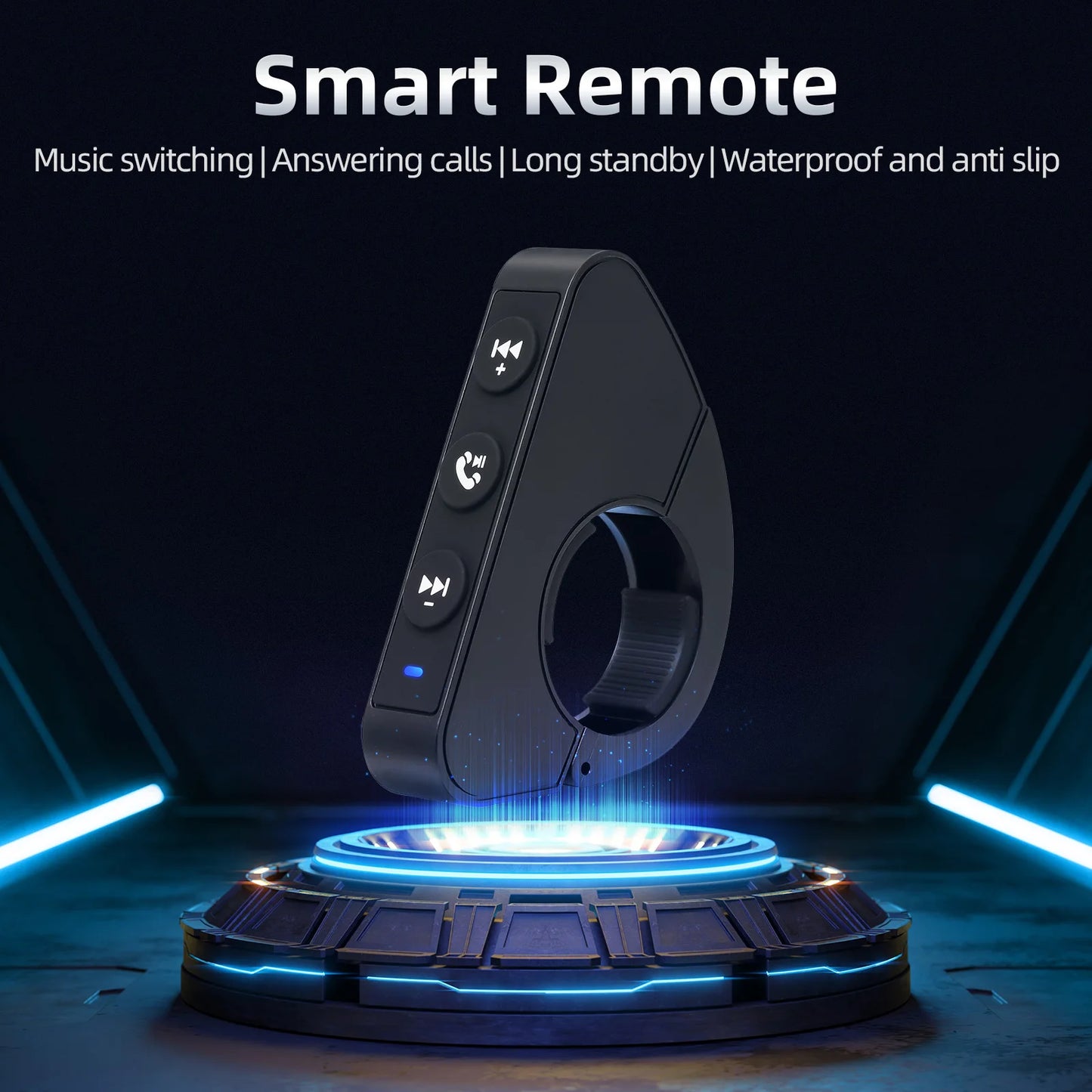 Motorcycle Handlebar Media Controller Steering Wheels Switch Bluetooth-compatible Wireless Media Smart Phone Remote Controller