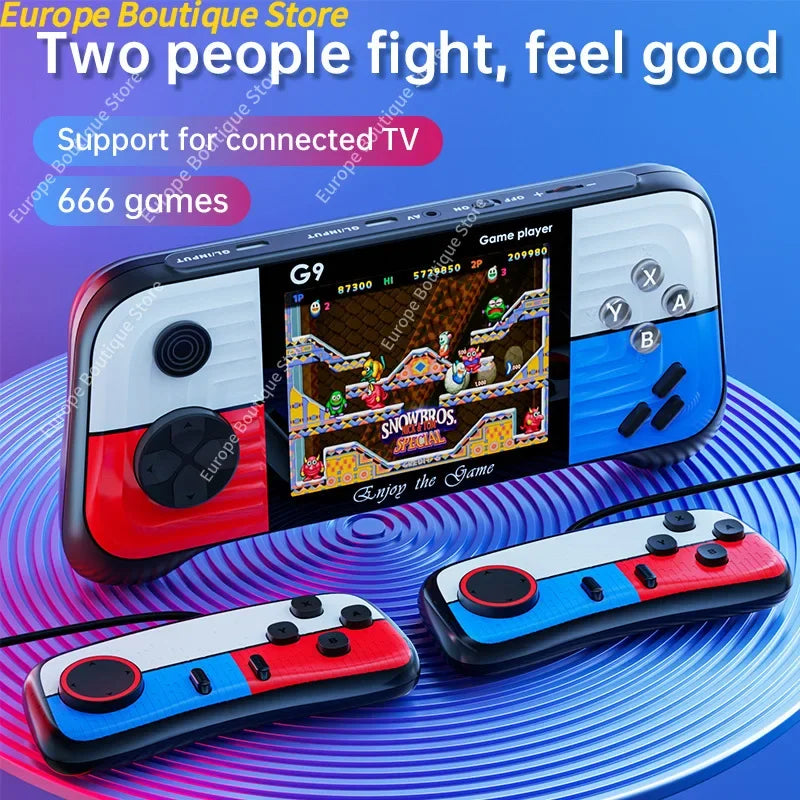 G9 Game Console 3 Inch Screen Handheld Game Device Portable Games Support 2 Players Video Gaming Machine for Kids