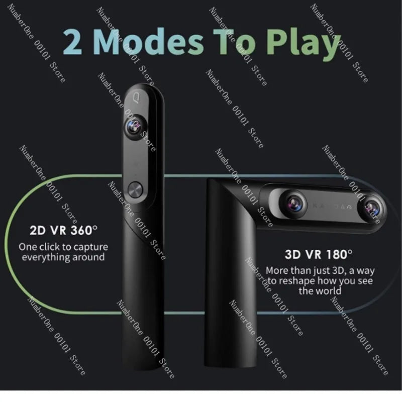 Foldable Smart Camera 360 Degree Panorama 180 Degree VR 3D Camera Portable Virtual Reality Video Recorder