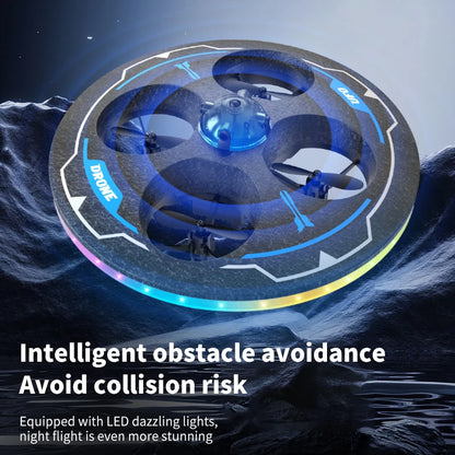 Drone with Camera Foam UAV Ufo Intelligent Obstacle Avoidance Aerial Aircraft Mini RC Helicopter Dron Toys for Kids Christmas
