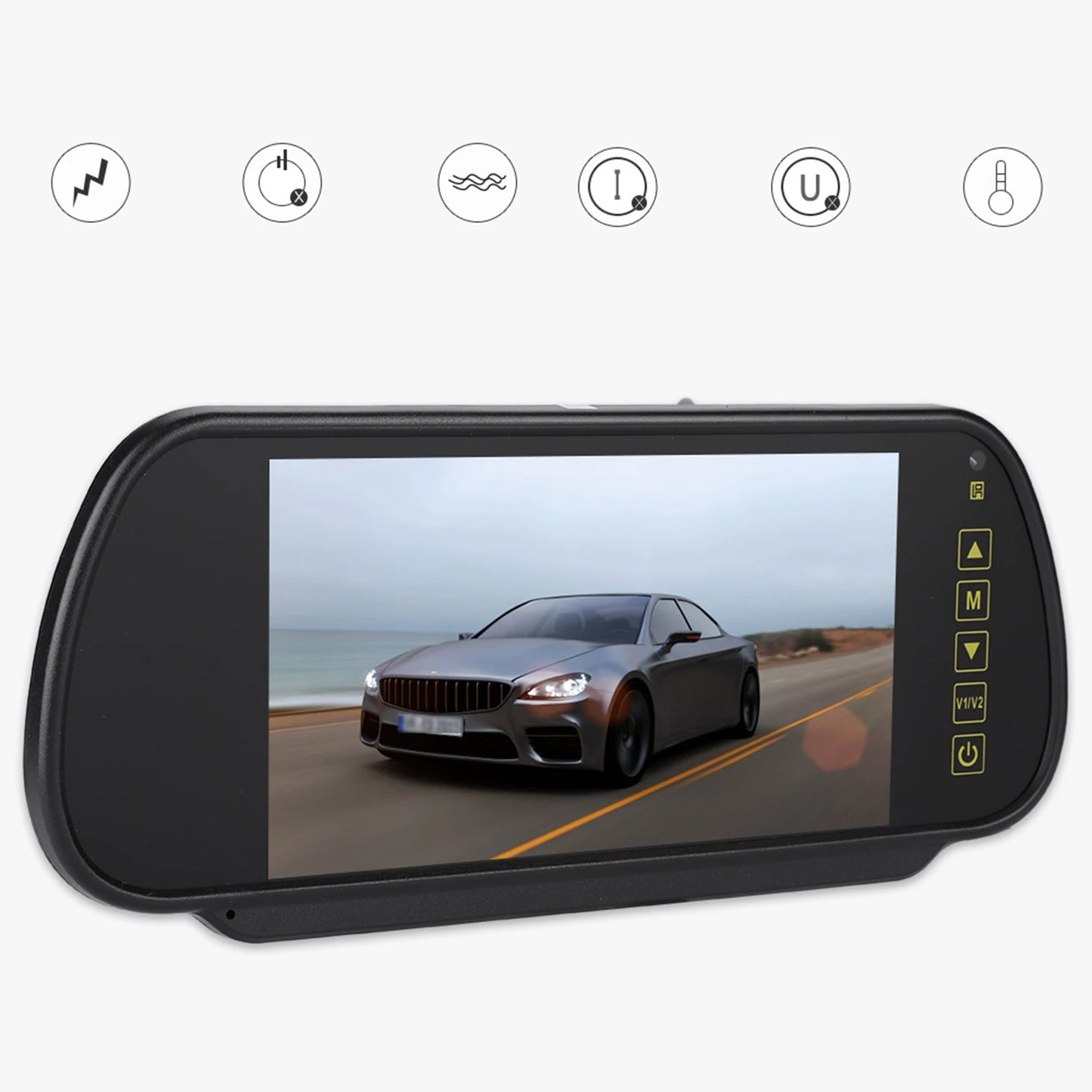 7inches Backup Monitor Rear View Monitor Rear View Mirror Monitor 7inches LCD Display Backup Camera Monitor for Rear View Camera