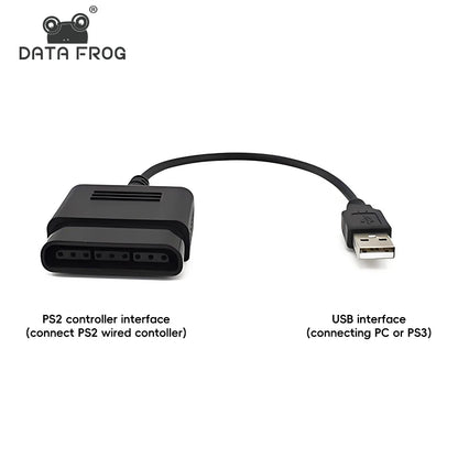 Controller Adapter for PS2 Controller Connect to PS3 Console, PS2 Gamepads to PC Game Player Convertor Cable without Driver