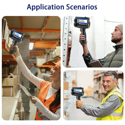 DCODE 1750PLUS 12.7/25.4mm Portable Handheld Inkjet Printer Text QR Barcode Label Printer Batch Number Logo Date Coding Machine