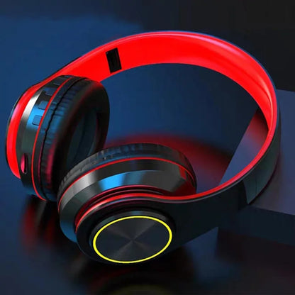 Headsets Gamer Headphones Bluetooth Surround Sound Stereo Wireless Earphone USB With Microphone Colorful Light PC Laptop Headset