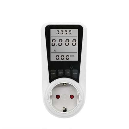 Digital Display Electrical Energy Monitor Socket Backlight Overload Protection Watt Meter Socket Real-time Monitoring